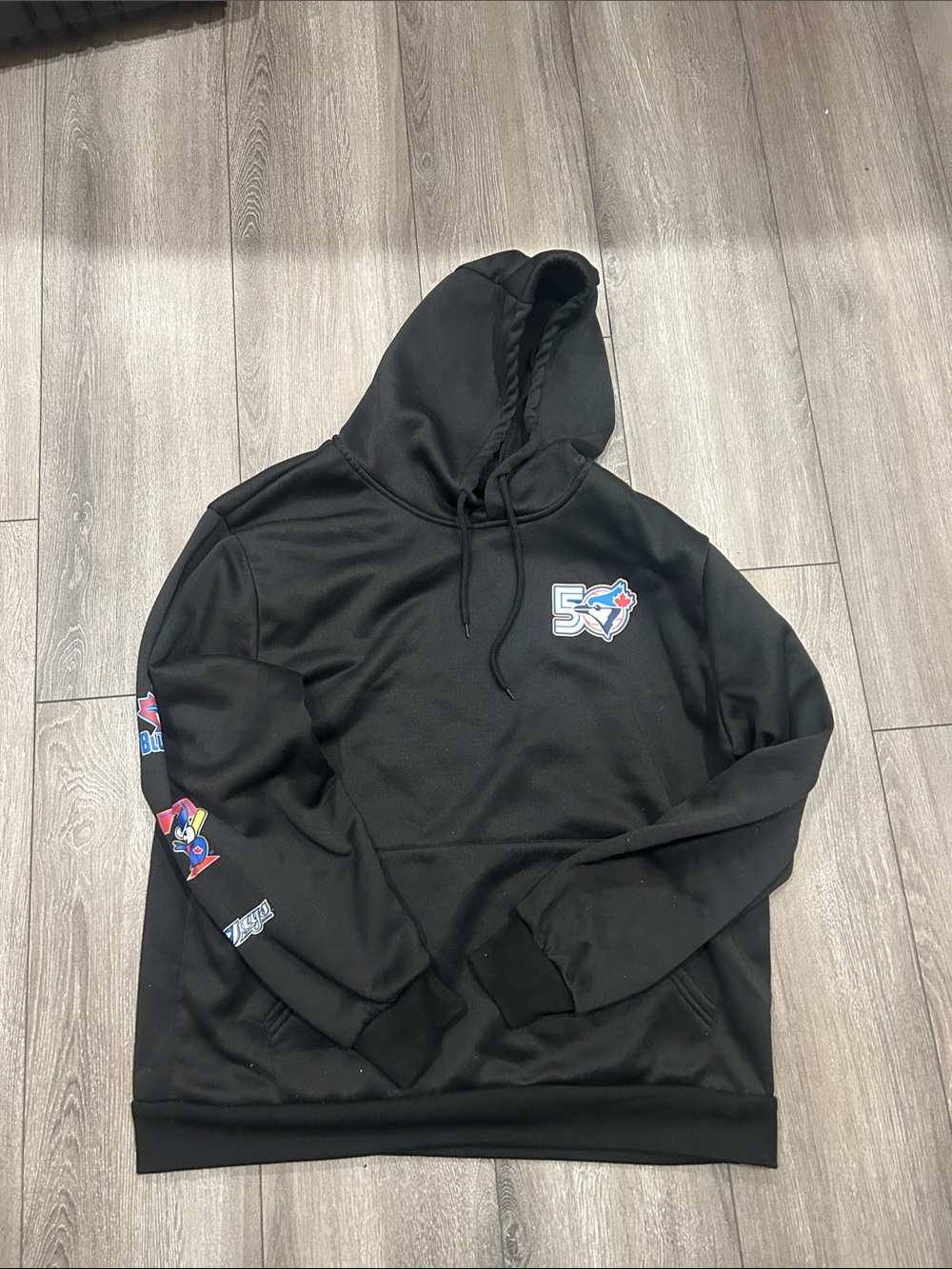 Black Men's Hoodie with 50th Anniversary Accent
